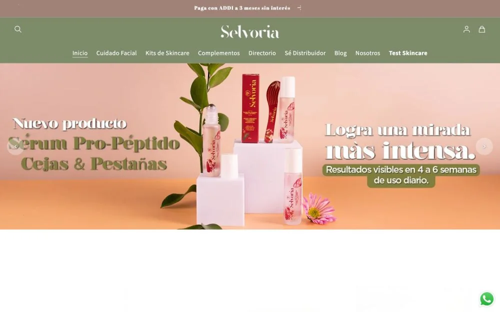 Captura de selvoria.com